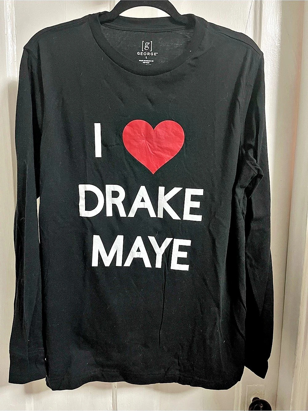 I Heart Drake Maye Shirt Like New
